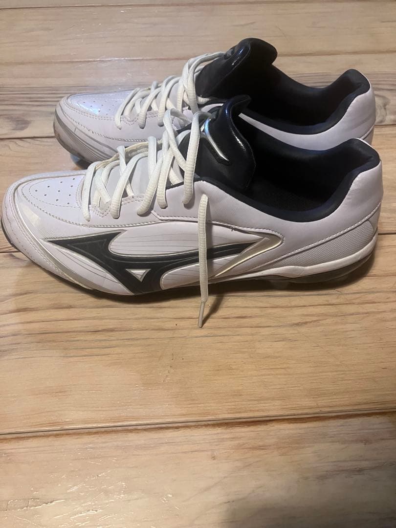 Mizuno スパイクシューズ ホワイト/ブラック　美品