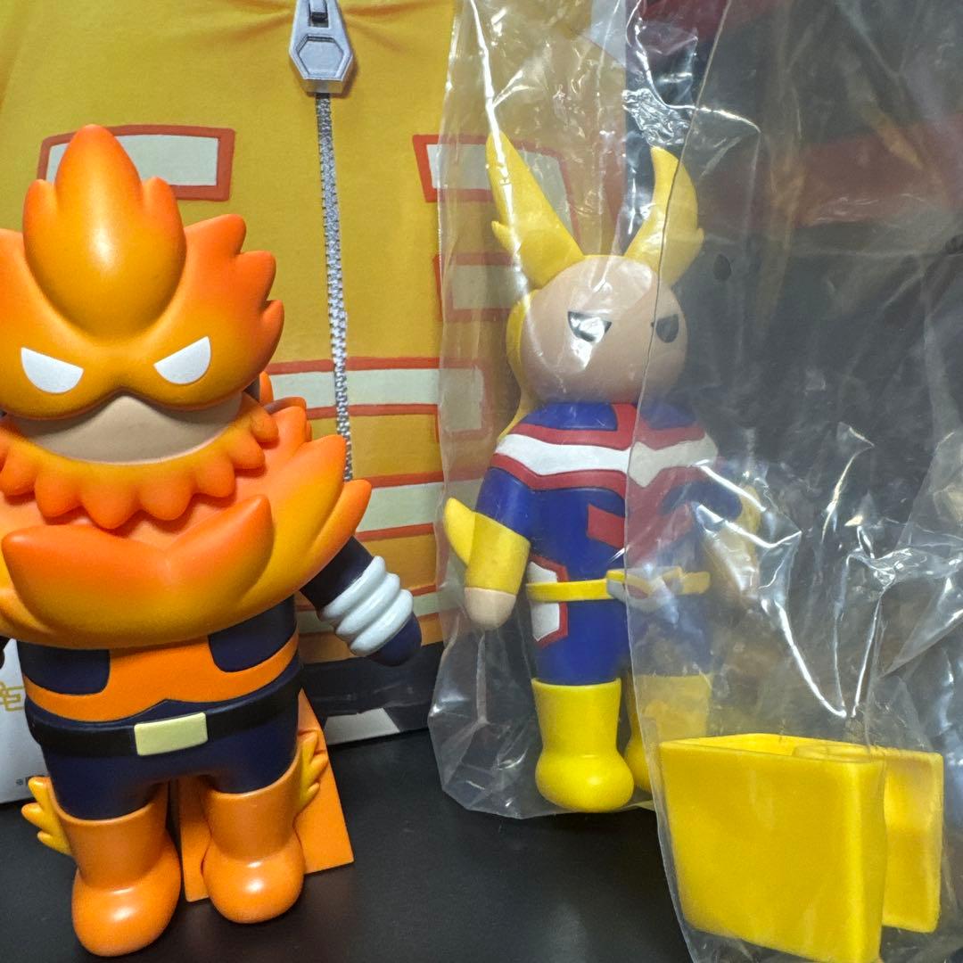 ヒロアカ ソフビ オールマイト エンデヴァー 峰田実　一番くじ フィギュアセット