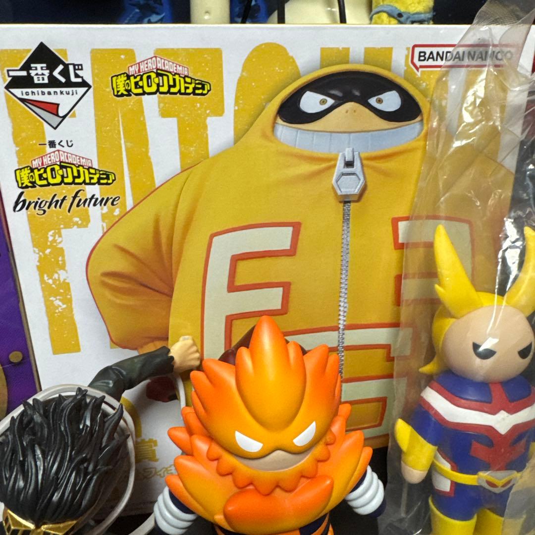 ヒロアカ ソフビ オールマイト エンデヴァー 峰田実　一番くじ フィギュアセット