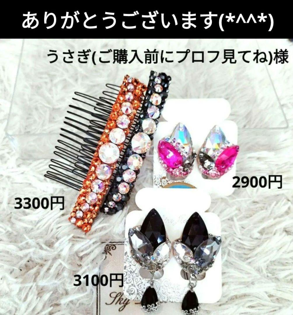 うさぎ(ご購入前にプロフ見てね)様　　 ネックレス 　イヤリング　社交ダンス