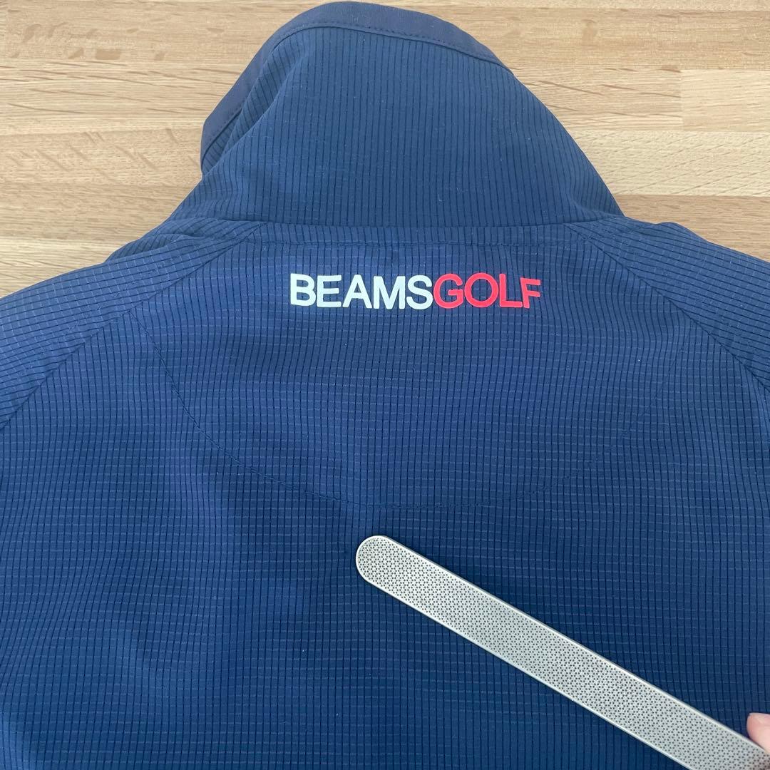 BEAMS GOLF ネイビーフルジップジャケット S