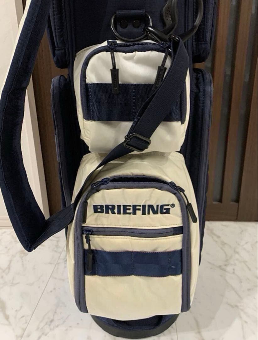 BRIEFING キャディバッグ ネイビー/アイボリー