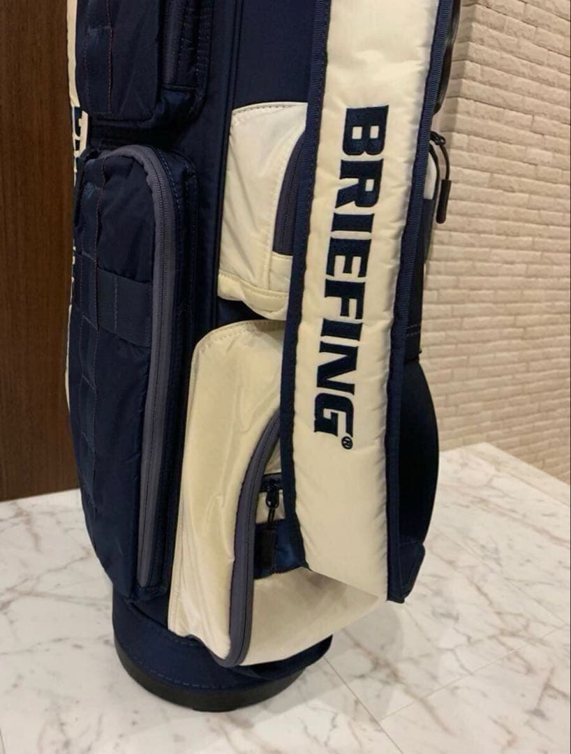BRIEFING キャディバッグ ネイビー/アイボリー