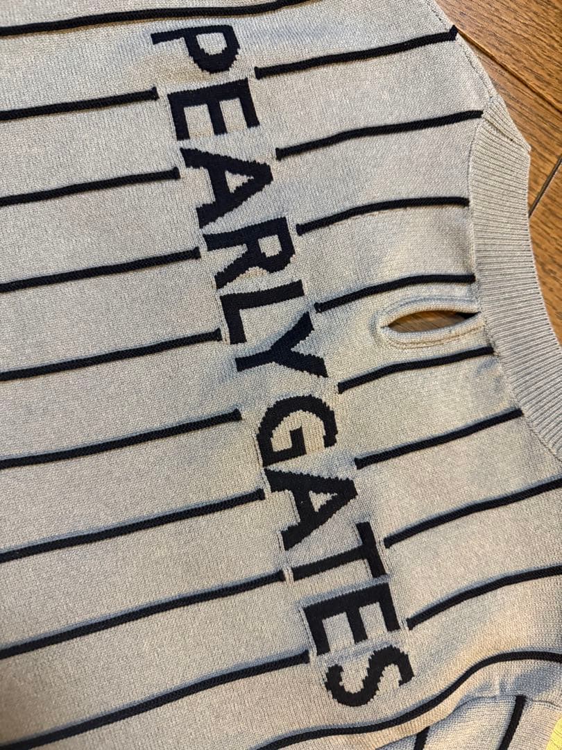 PEARLY GATES ストライプセーター