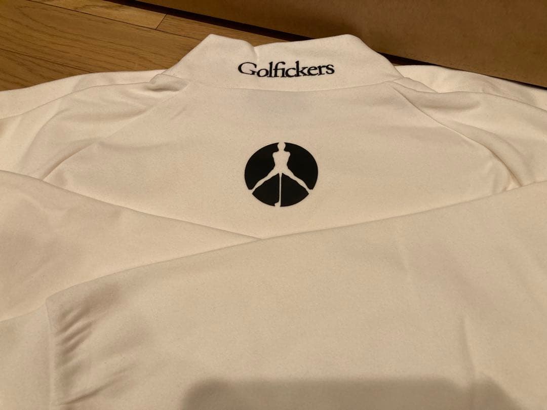 新品！暖かい ゴルフィッカーズ golfickers モックネック 白 XL