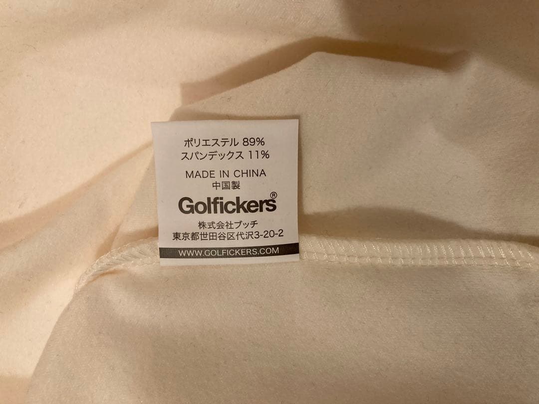 新品！暖かい ゴルフィッカーズ golfickers モックネック 白 XL