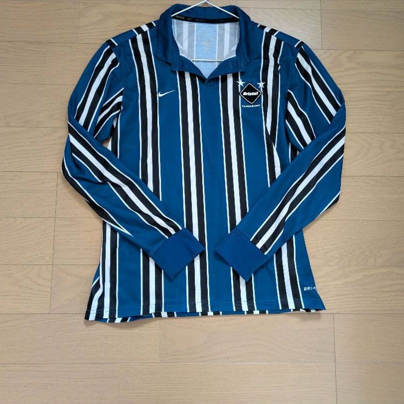 F.C.Real Bristol 長袖 ゲームシャツ XL ストライプ サッカー