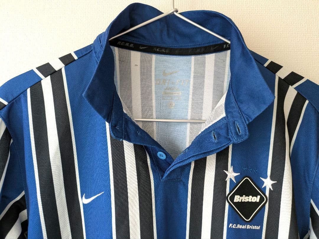 F.C.Real Bristol 長袖 ゲームシャツ XL ストライプ サッカー