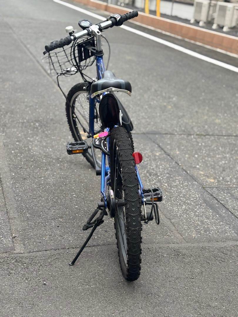 22 インチ　子供用　自転車　6段変速　青　ブルー