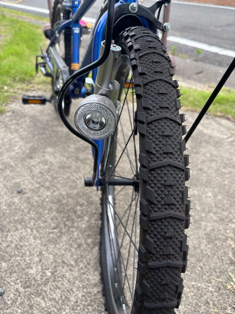 22 インチ　子供用　自転車　6段変速　青　ブルー
