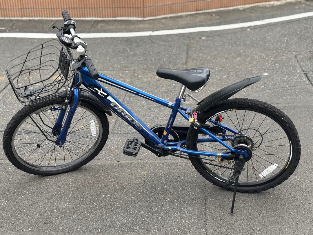 22 インチ　子供用　自転車　6段変速　青　ブルー