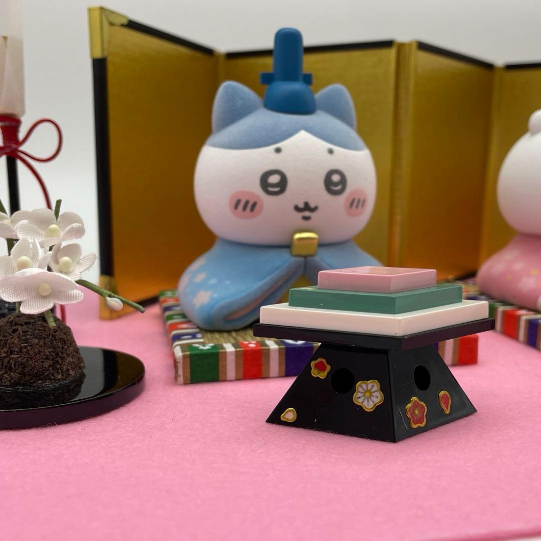 吉徳　ちいかわ&ハチワレ雛人形と道具セット　親王飾り
