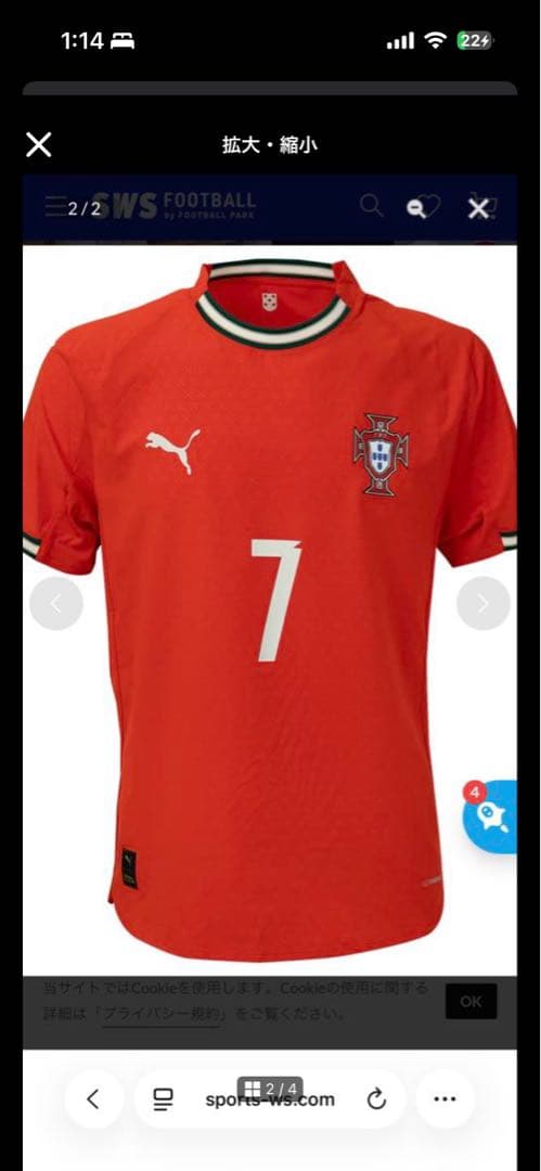 サッカー ジャージ 4点セット