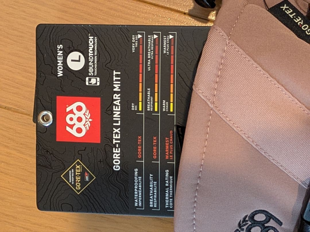 686　レディース　GORE-TEX LINEAR MITT
