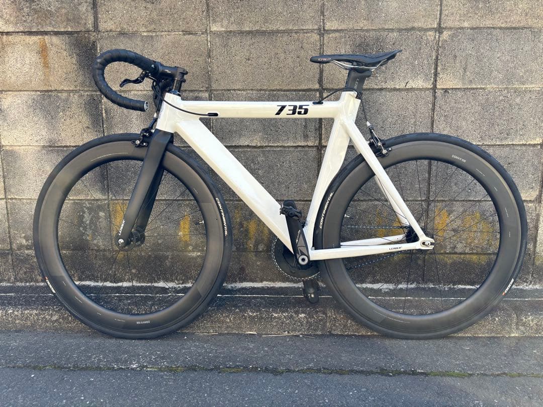 LEADER 735TR M ホワイト ピストバイク