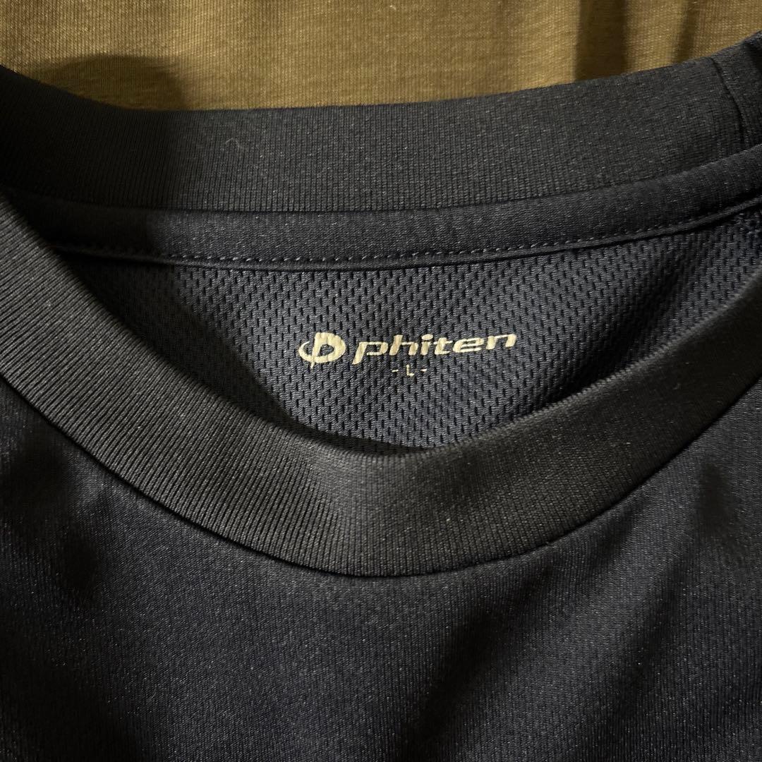 phiten 長袖シャツ L ネイビー