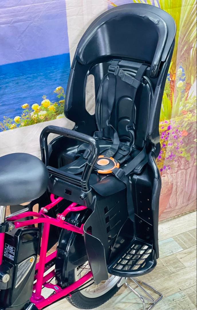 パナソニックギュット⭐️ピンク系！子供乗せ電動アシスト自転車Y1813