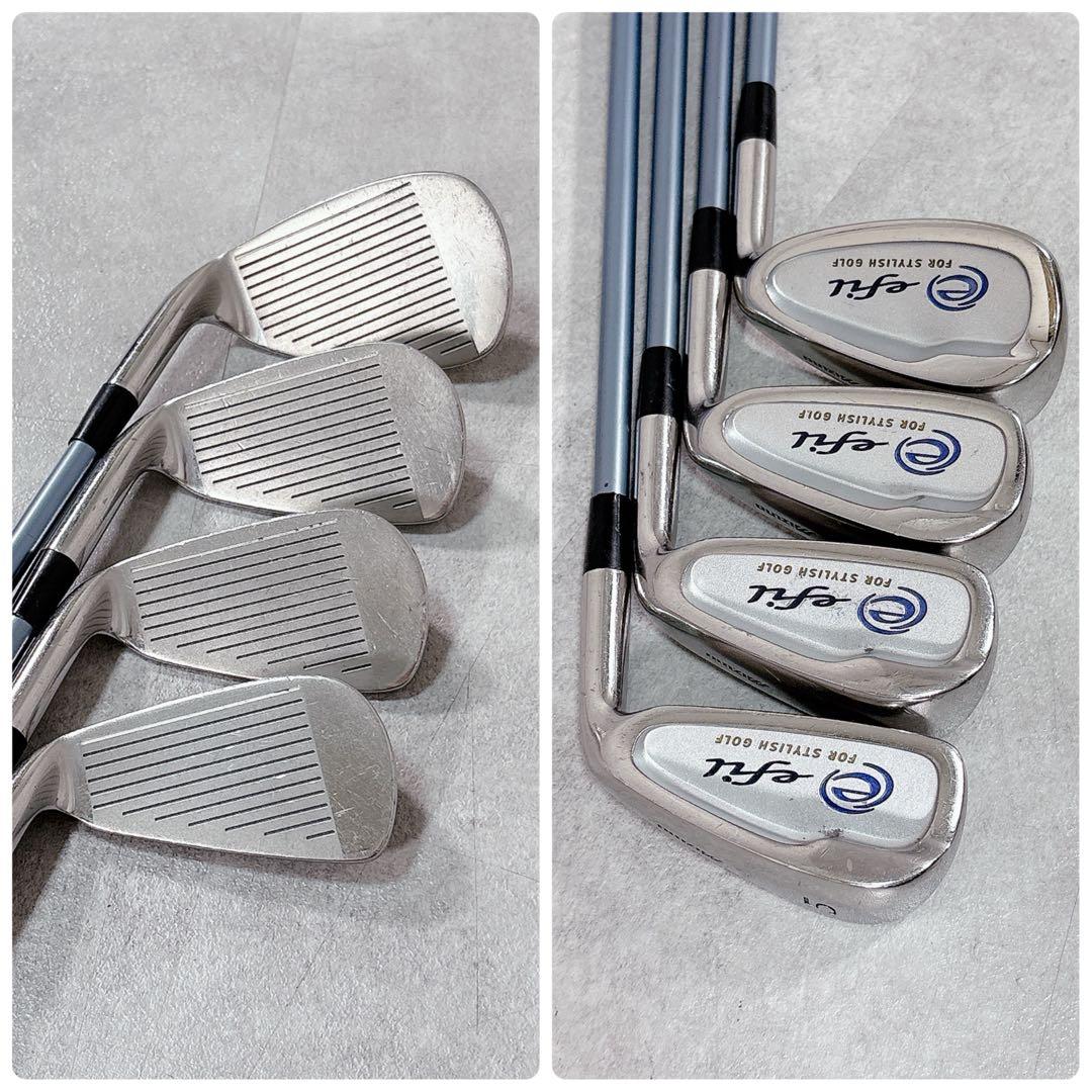 T147 ミズノ efil ゴルフクラブ レディース セット 8点 adidas