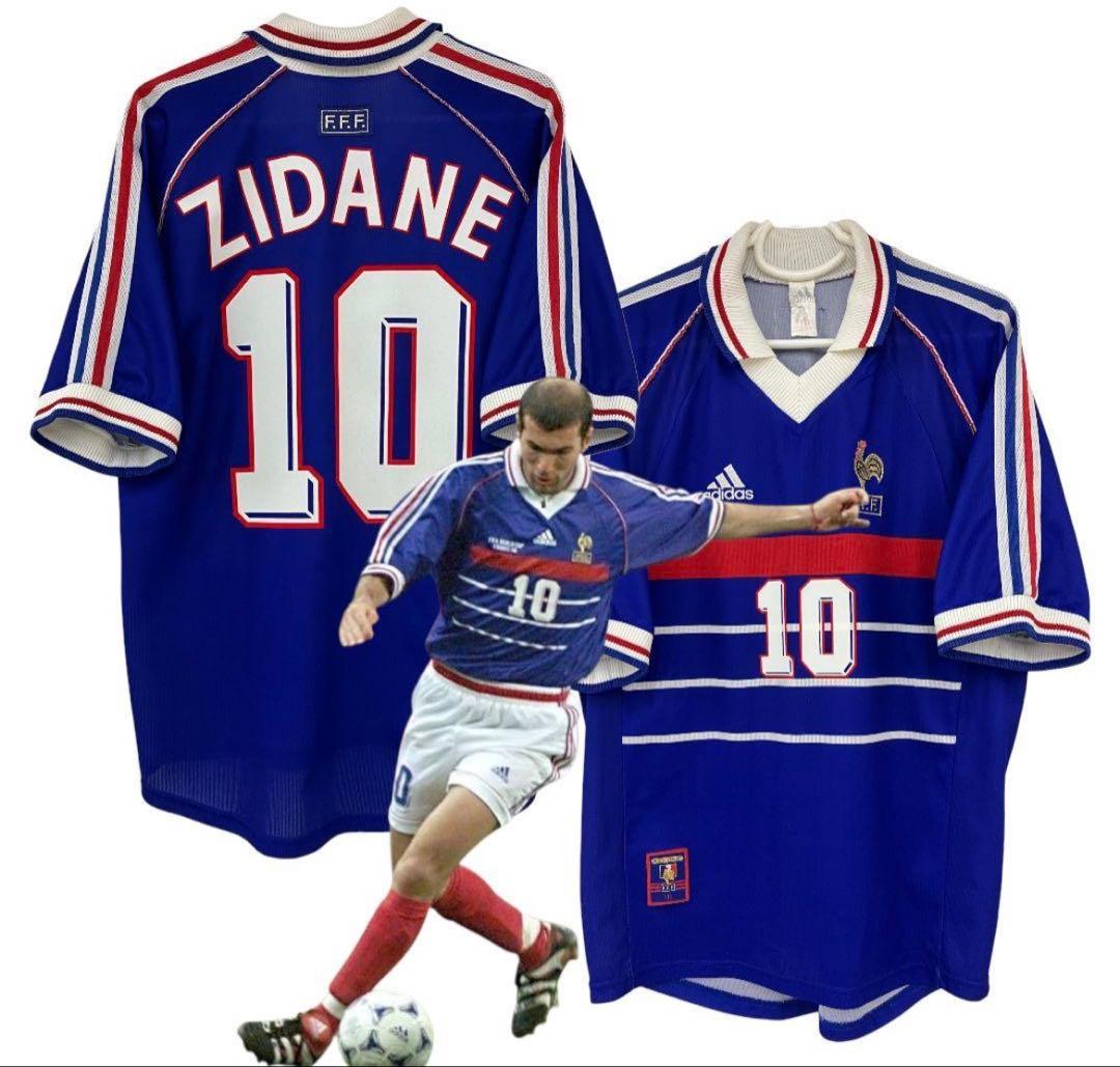 adidasジダン フランス代表1998 ワールドカップ　Lサイズ　ユニフォーム