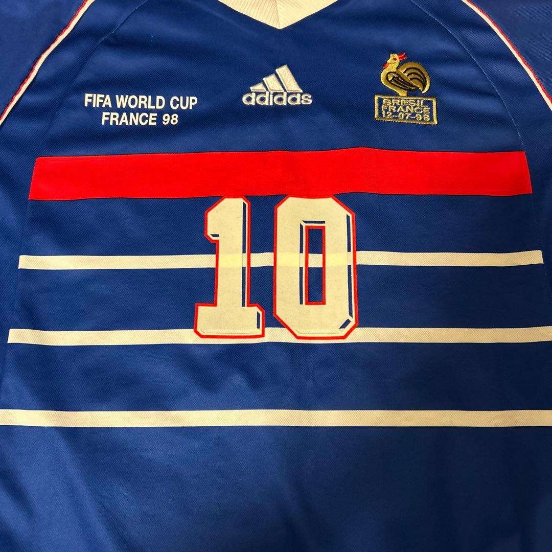 adidasジダン フランス代表1998 ワールドカップ　Lサイズ　ユニフォーム