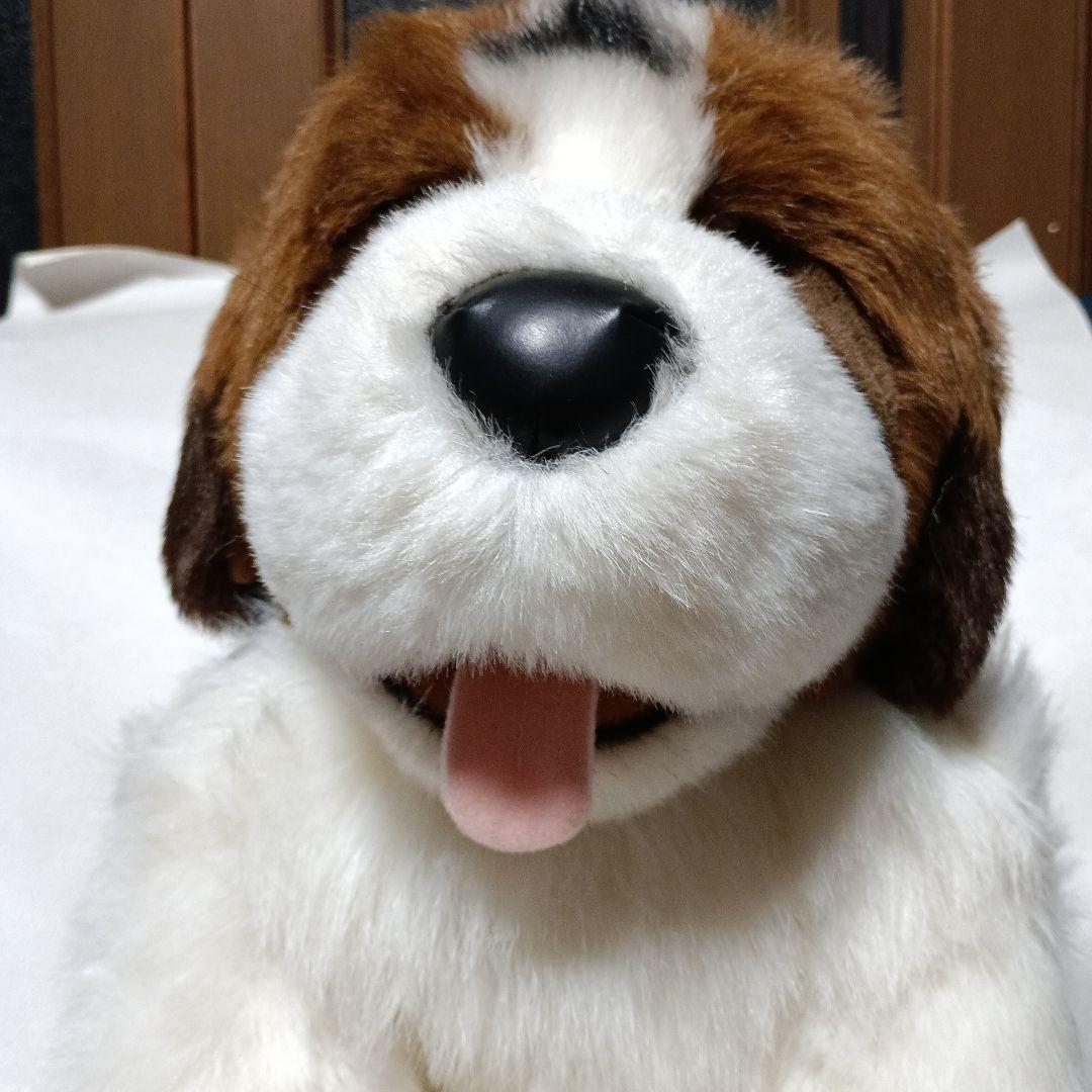 レトロな　セントバーナード　ぬいぐるみ　ヴィンテージ　犬ぬいぐるみ