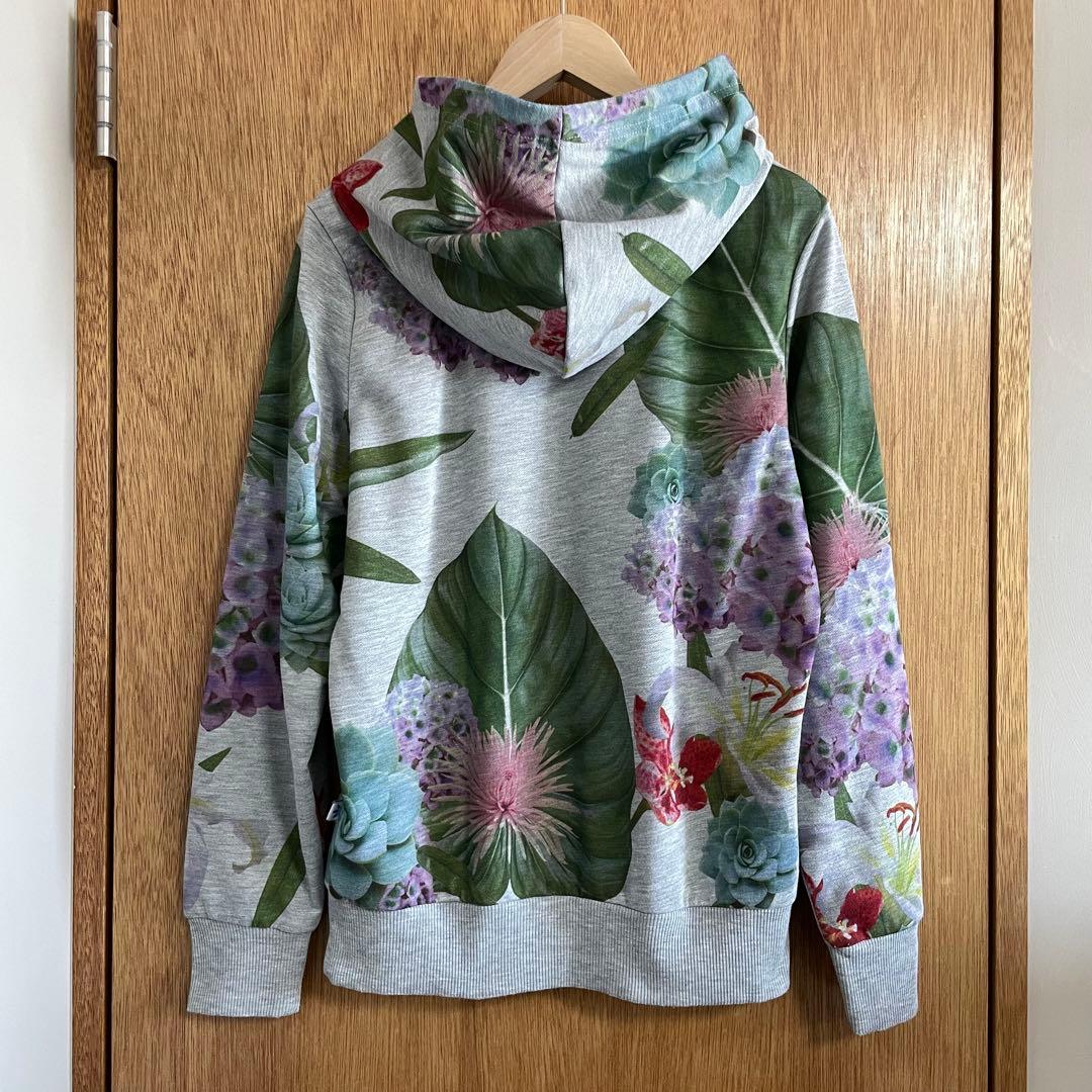 アディダス オリジナルス 花柄プリントスウェットパーカー Lサイズ adidas