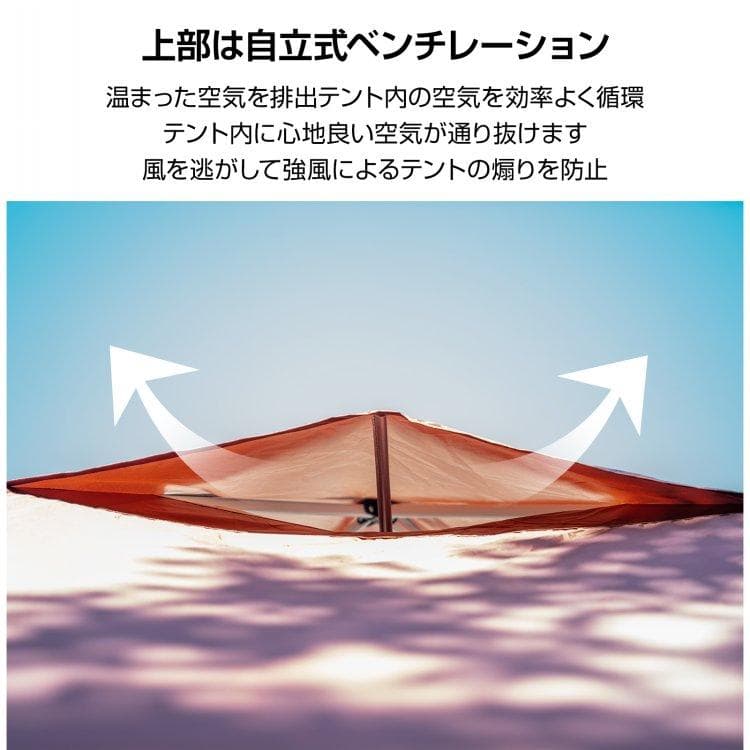 ワンタッチ タープテントUVカットアウトドアキャンプ日除け2M赤B