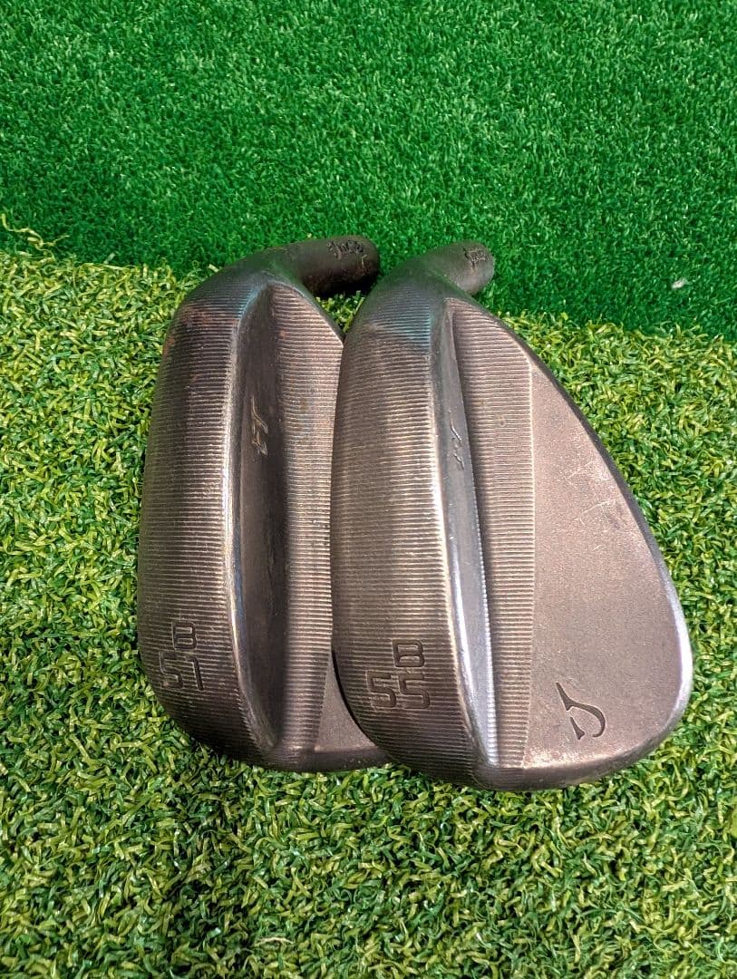 tTウェッジ 51 55 の2本セット スモーキーグレー仕上げ ヘッドのみ