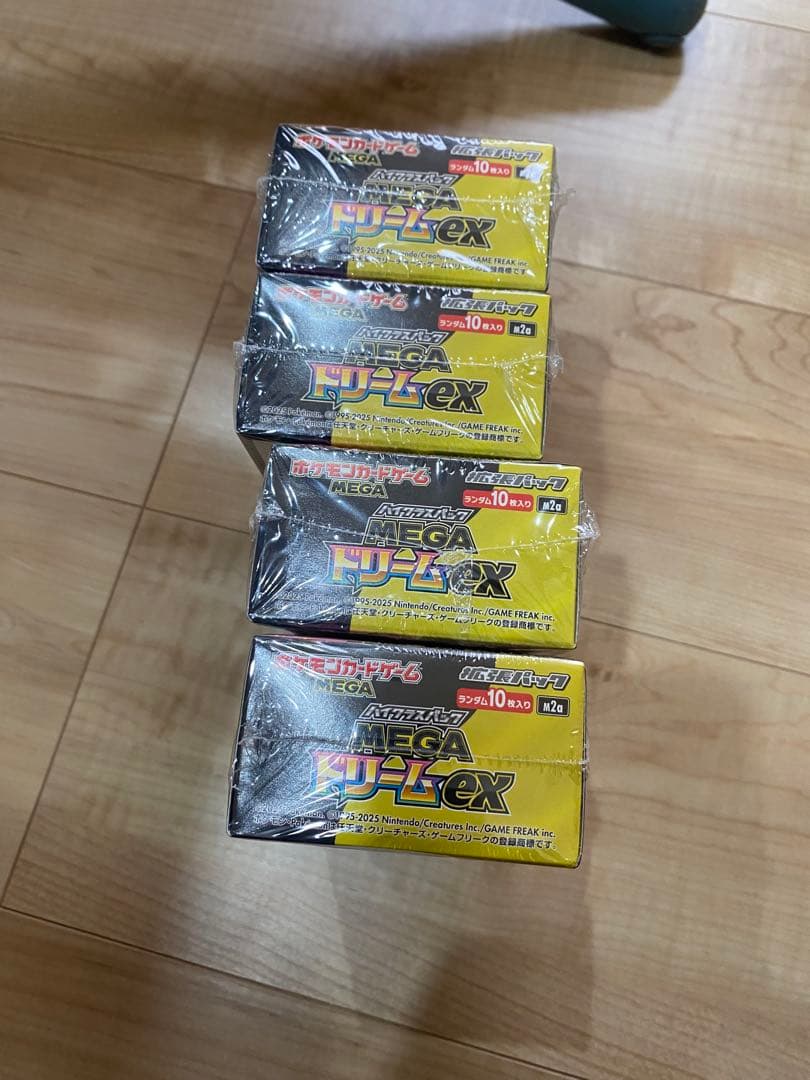 ポケモンカード　MEGAドリームex シュリンク付き　4BOX