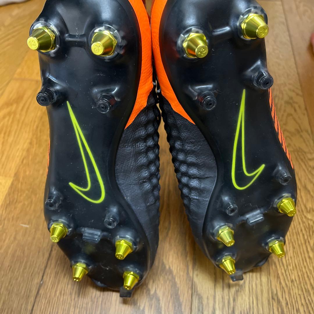 Nike サッカーシューズ スパイク オレンジ/グレー