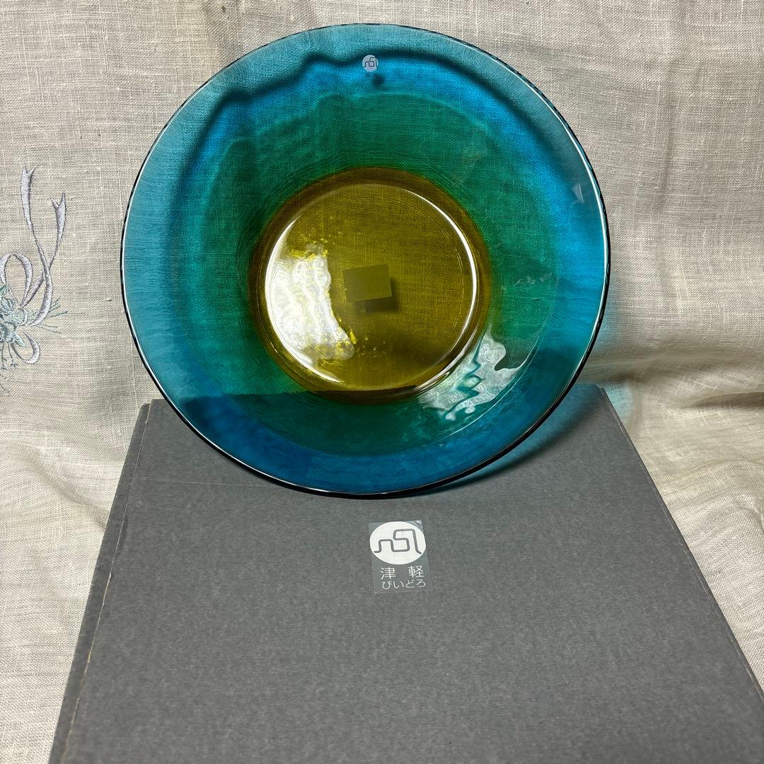 津軽びーどろ  花器   水盤   大鉢