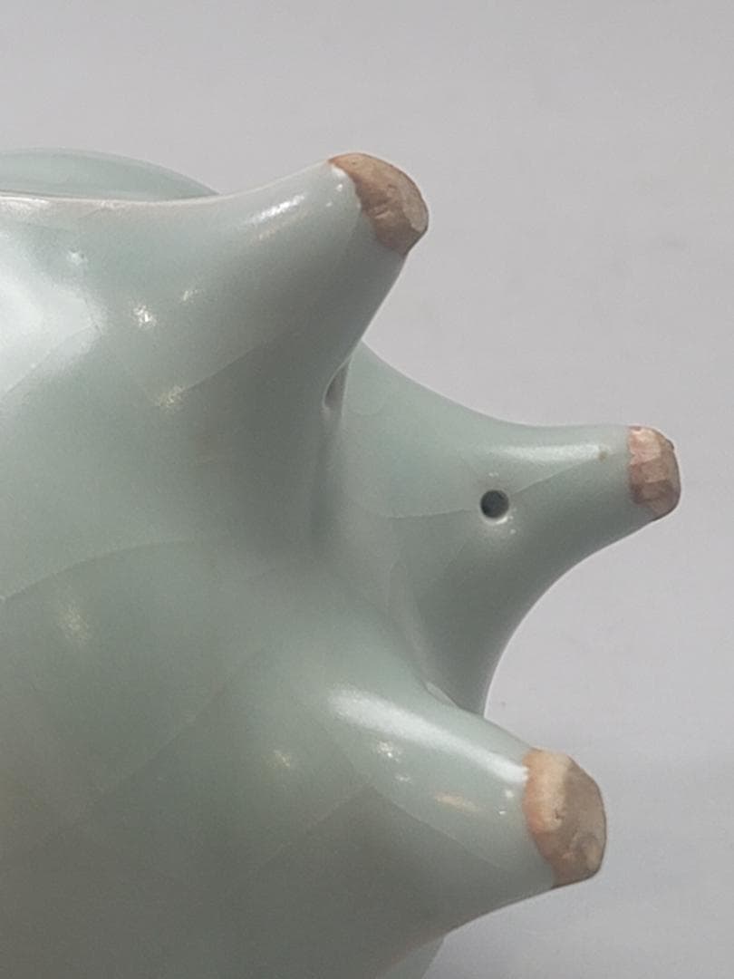 中国 青磁 三足 香炉 美品 DT640