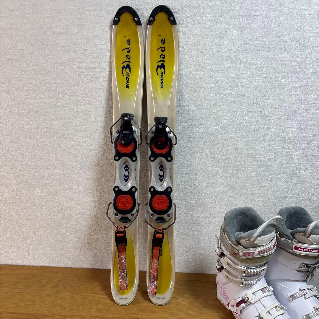 レディースショートスキーセット　head 25-25.5cm SALOMON