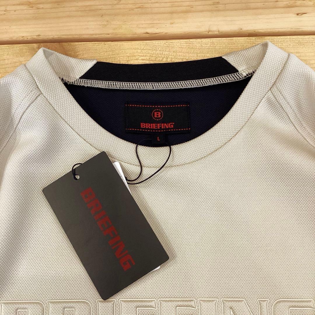 新品　BRIEFING STITCHED 3D LOGO CREWNECK L