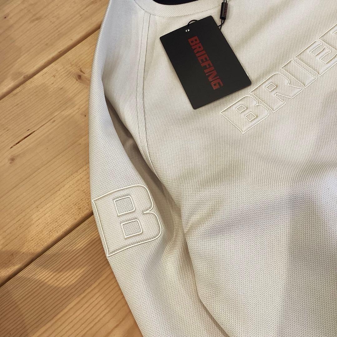 新品　BRIEFING STITCHED 3D LOGO CREWNECK L