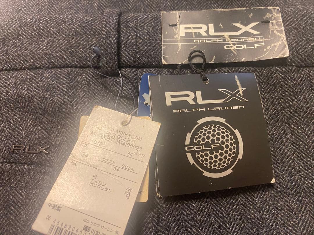 週末限定特価【RLX GOLF】HERRINGBONE WOOL PANTS