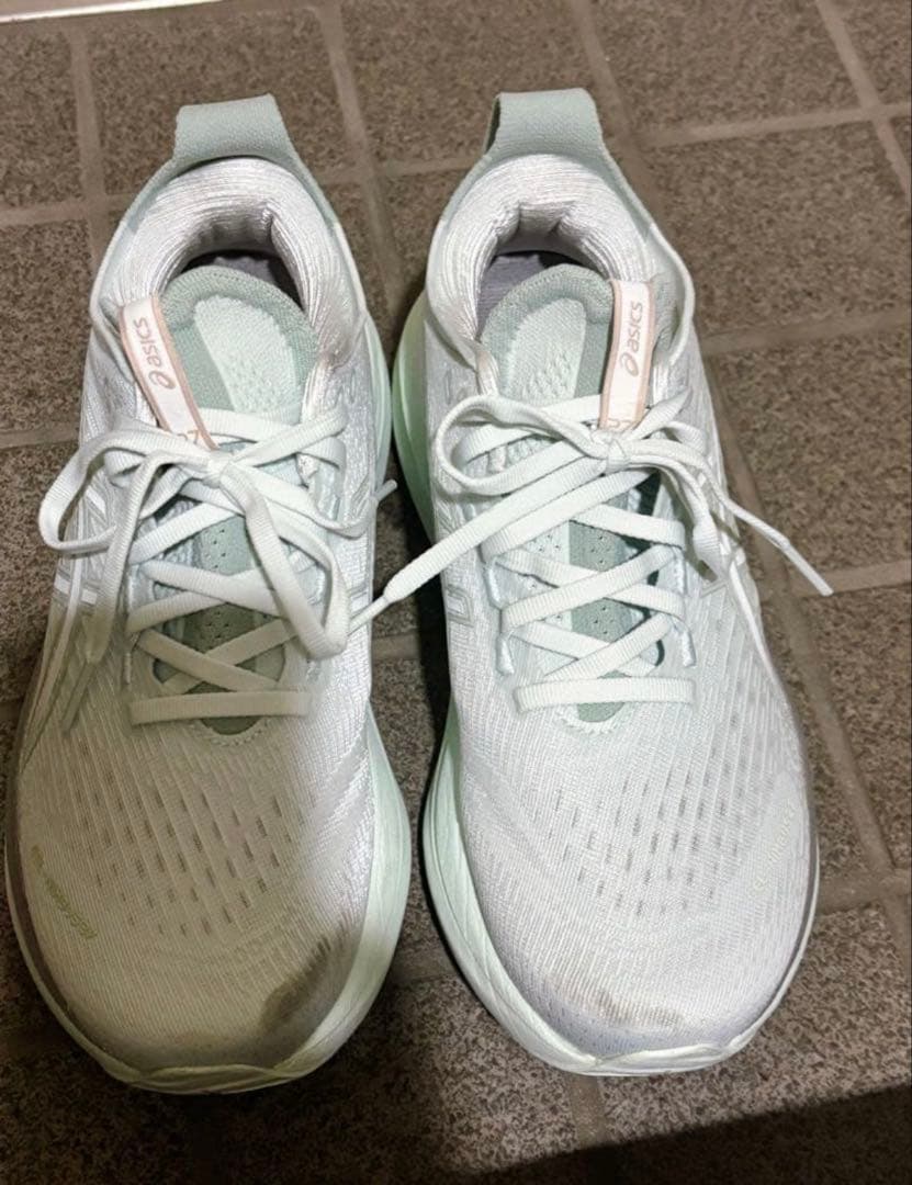 ウォーキング・ランニングウェア ASICS GEL-NIMBUS 27 Pure Aqua/White 24.5