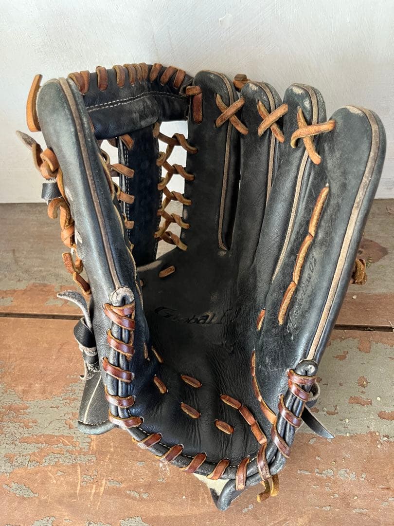 Mizuno 硬式グローブ 黒 レザー