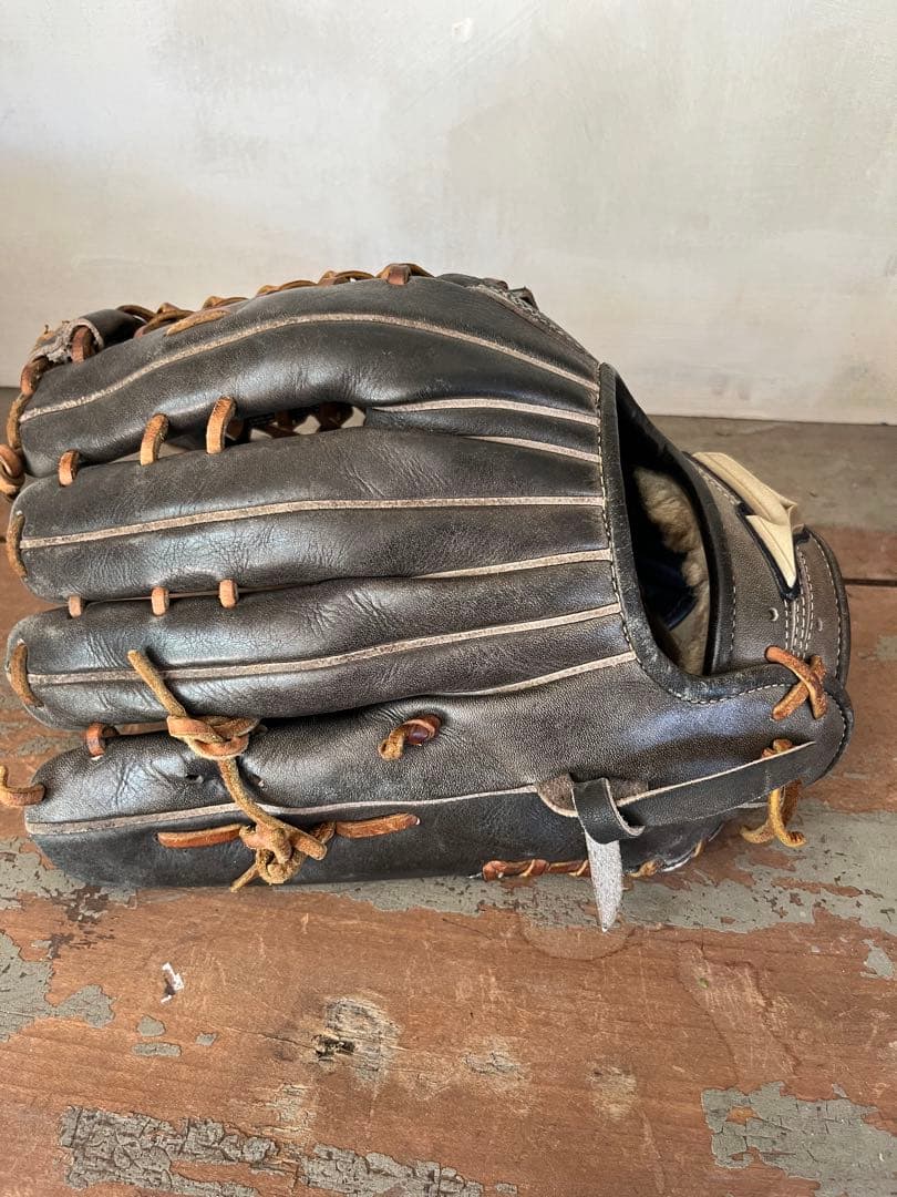 Mizuno 硬式グローブ 黒 レザー