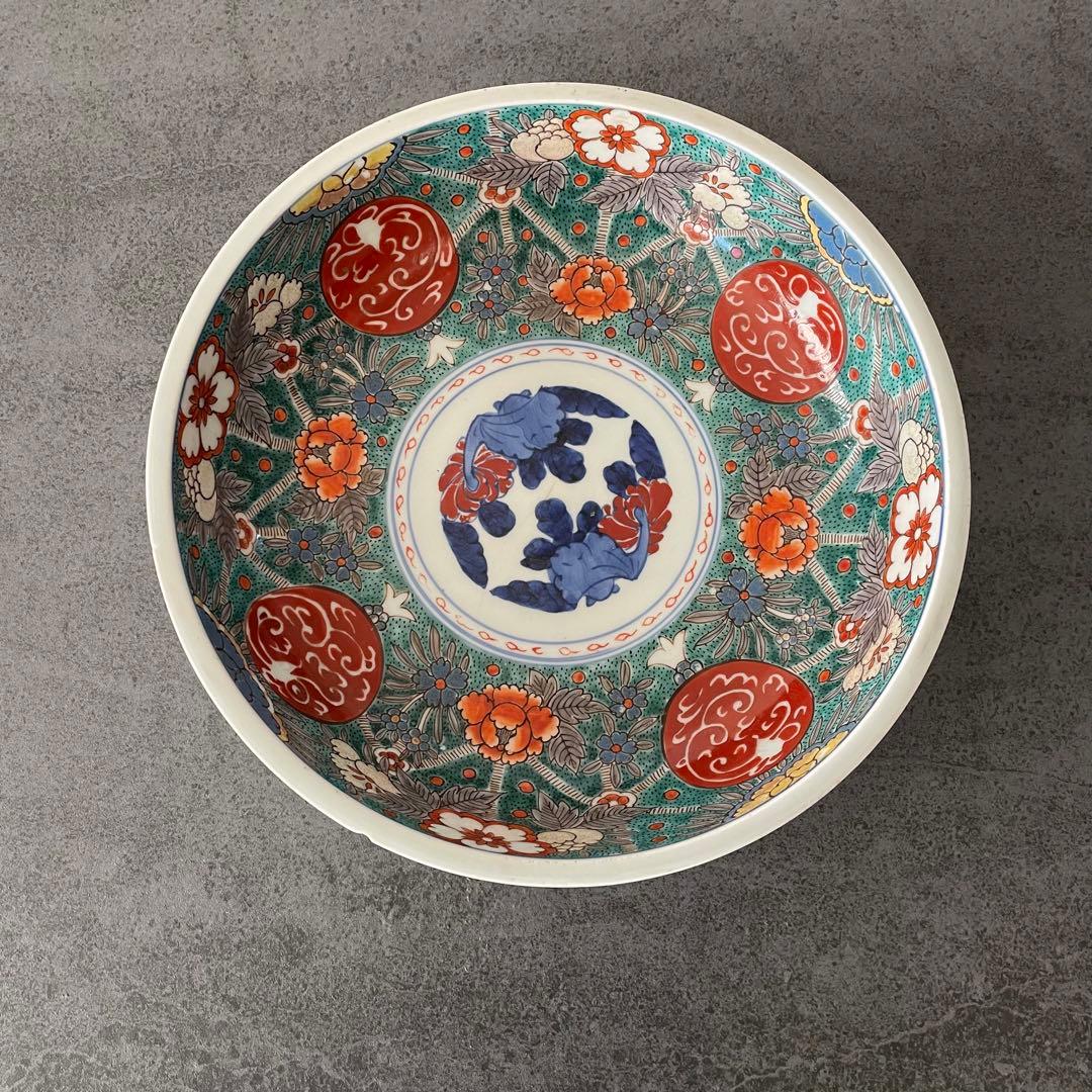古伊万里 太明成化年製　大鉢 深皿