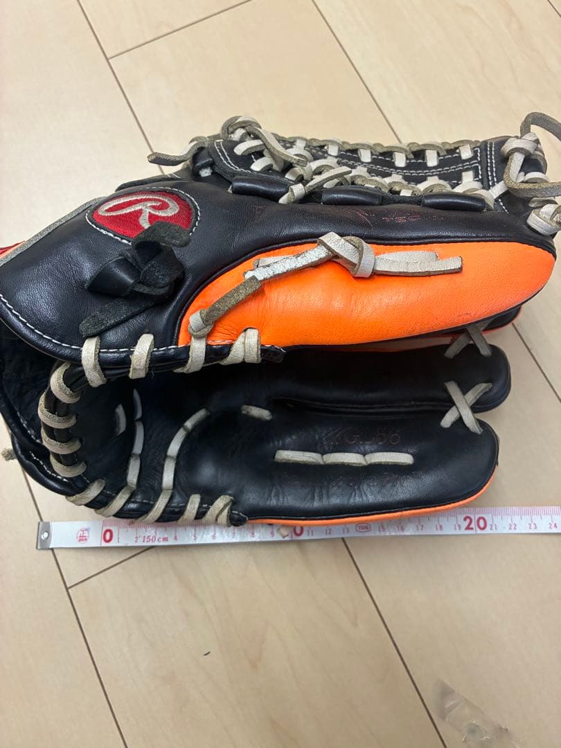 Rawlings 限定版 野球グローブ ブラック/オレンジ