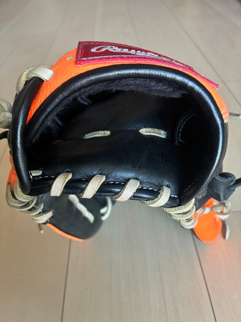 Rawlings 限定版 野球グローブ ブラック/オレンジ