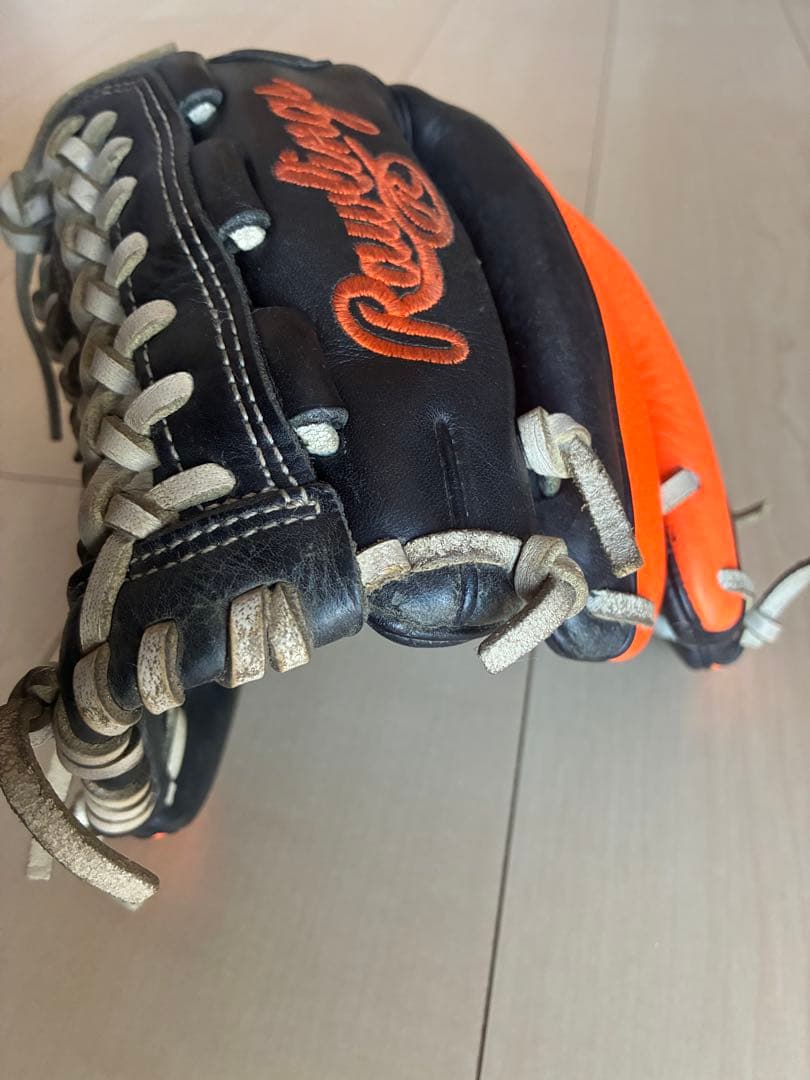 Rawlings 限定版 野球グローブ ブラック/オレンジ