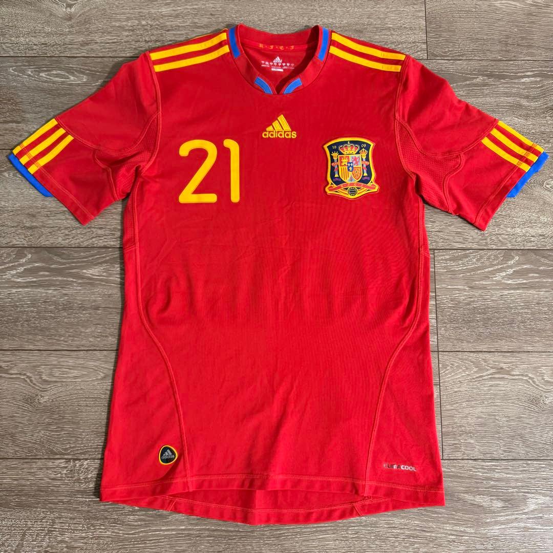 正規品 adidas スペイン代表 2010 ダビド・シルバ ホームユニフォーム