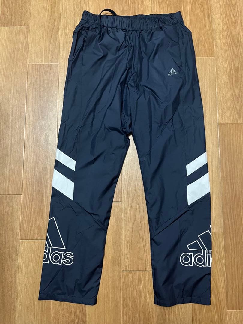 adidas ウィンドブレーカー 、ズボンセット　L 紫/黒(レディース)