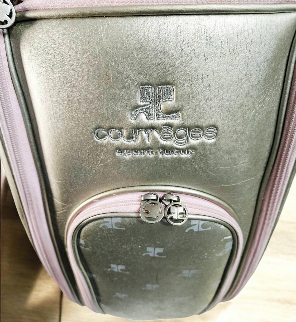 まむ送料無料/　COURREGES 軽量タイプ、ゴル シルバーｘPINK