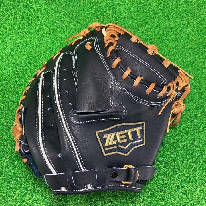ZETT ゼット 捕手用 キャッチャーミット 右投げ 硬式グローブ　696