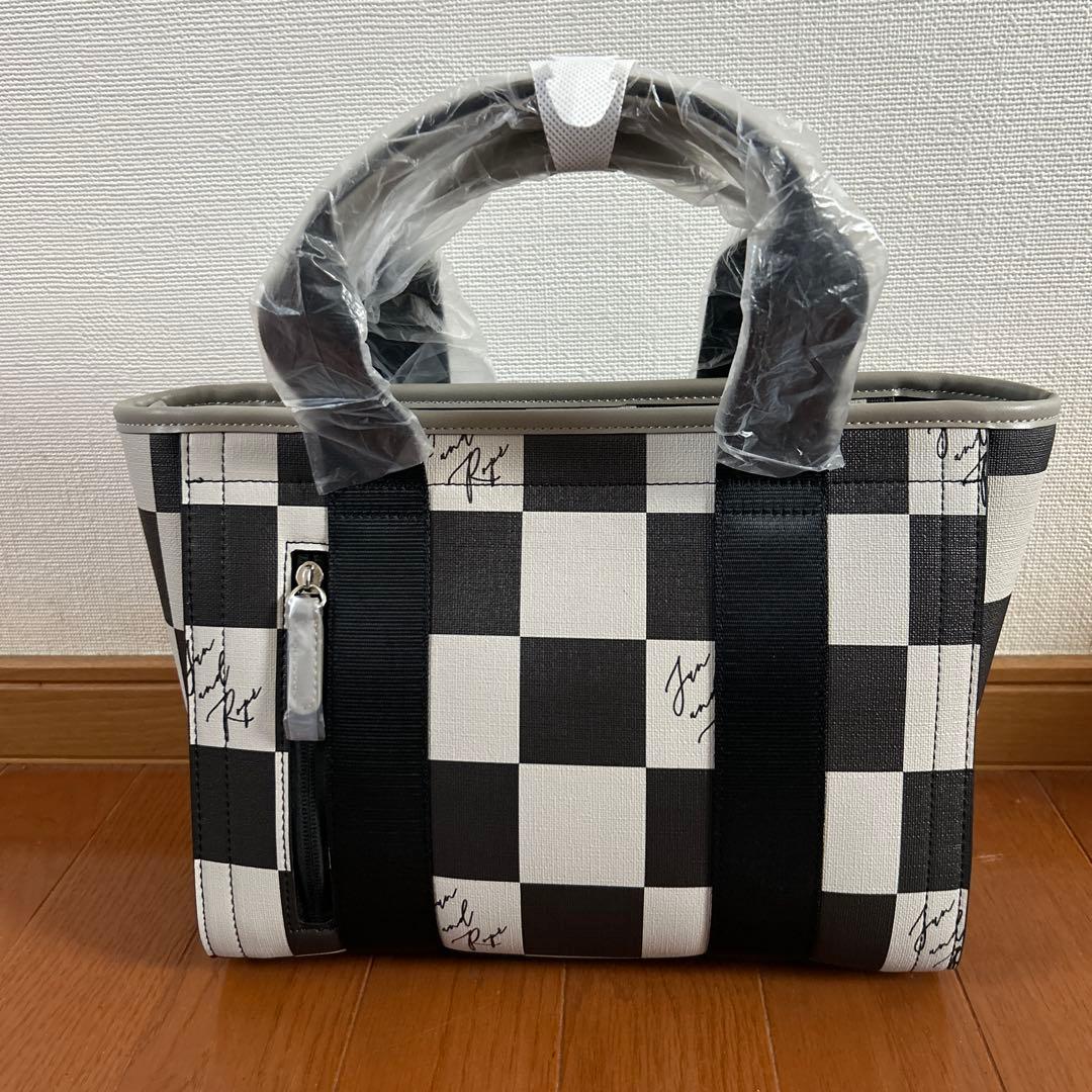 【新品】JUN&ROPE チェッカープリントカートバッグ