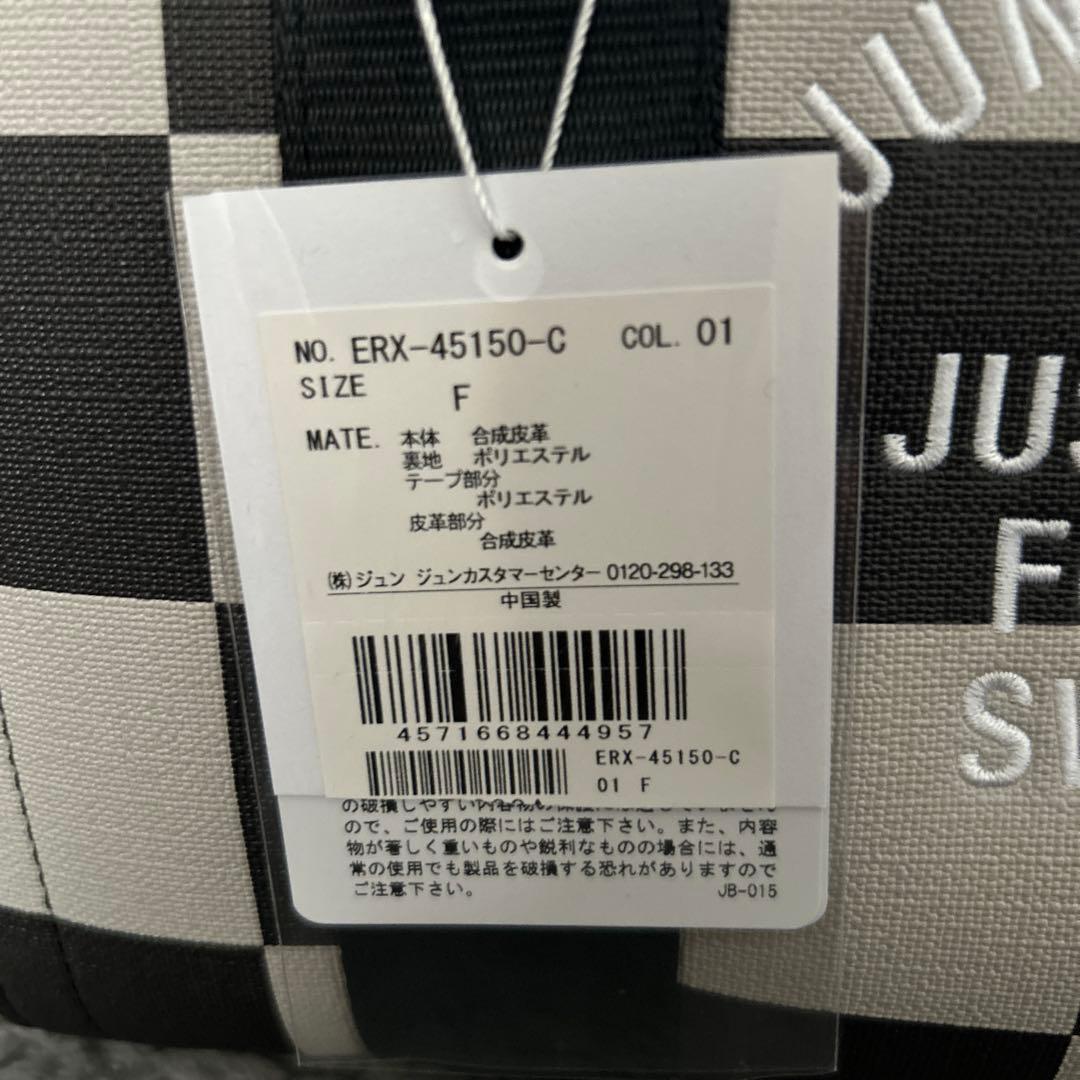 【新品】JUN&ROPE チェッカープリントカートバッグ