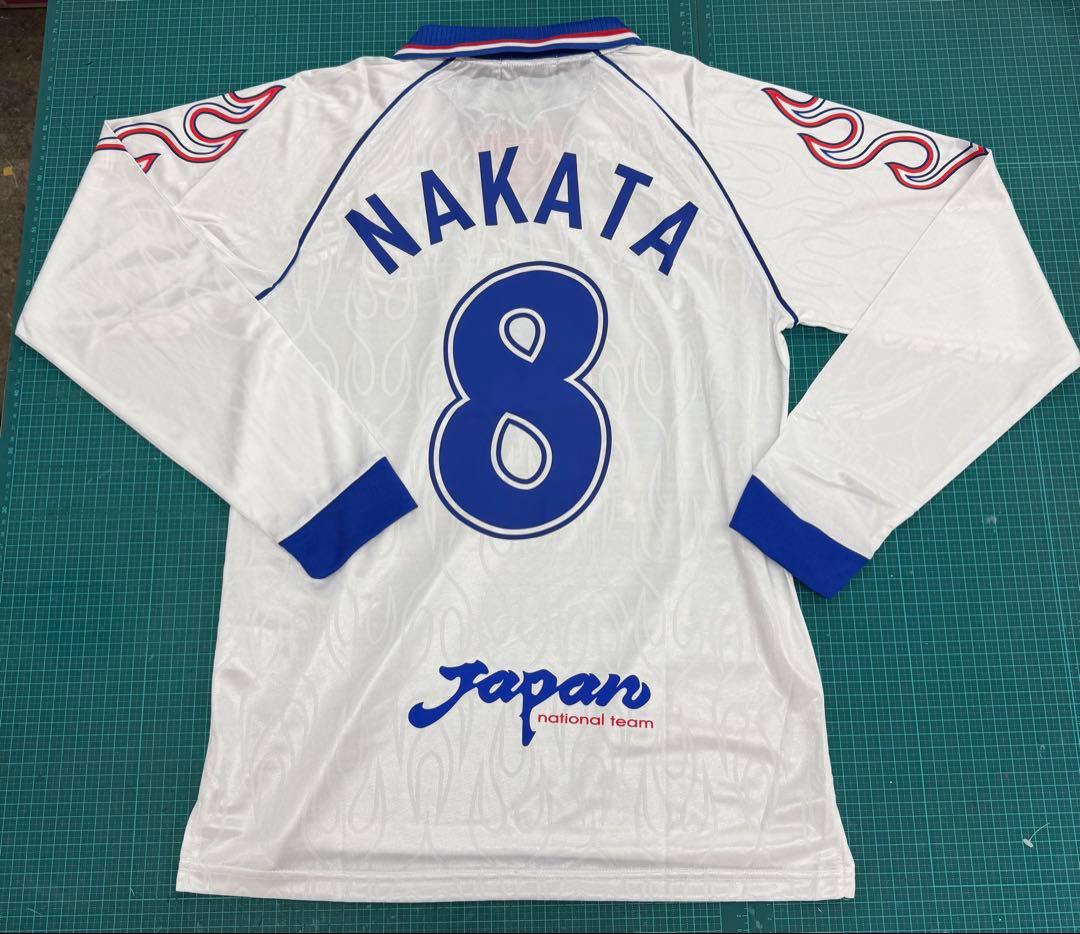 日本代表　中田英寿　ユニフォーム　1998 フランスワールドカップ　炎マーク